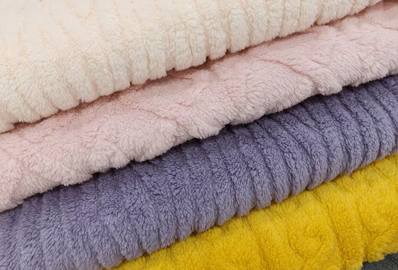 280gsm 185cm dvostrana trodimenzionalna jacquard mekana pamučna baršunasta tkanina