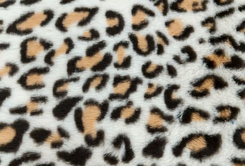 500mg 160cm Leopard zečji krzno print plišana tkanina